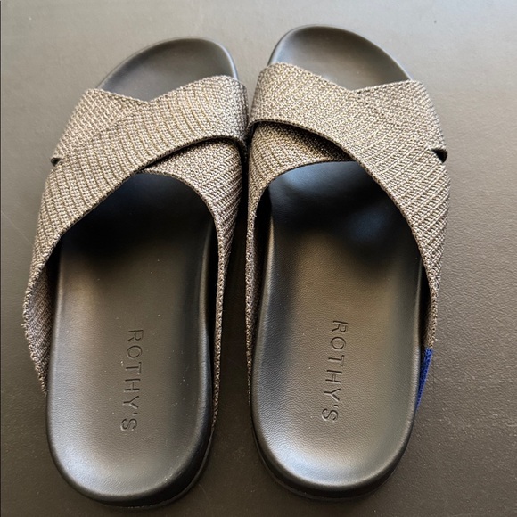 Rothy's The Weekend Silver Slides - Picture 2 of 3